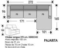 (208) ChaiseLongue 272cm DCHO